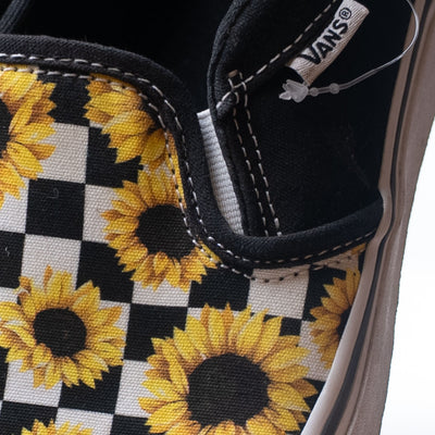 Vans Asher Checker Sunflower Slip-Ons