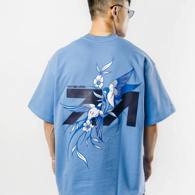 MASARO MOCKINGBIRD T-SHIRT BLUE