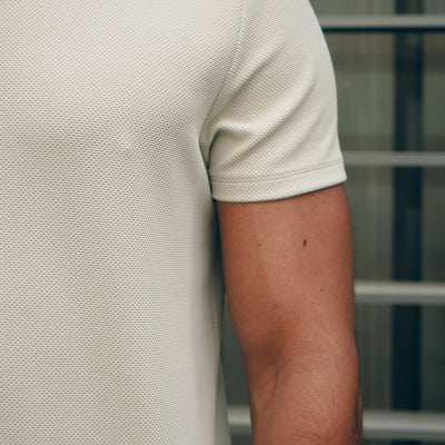 CAPO Textured Light Beige T-Shirt