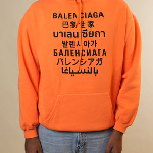 Balenciaga Orange Hoodie