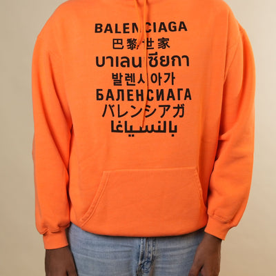 Balenciaga Orange Hoodie