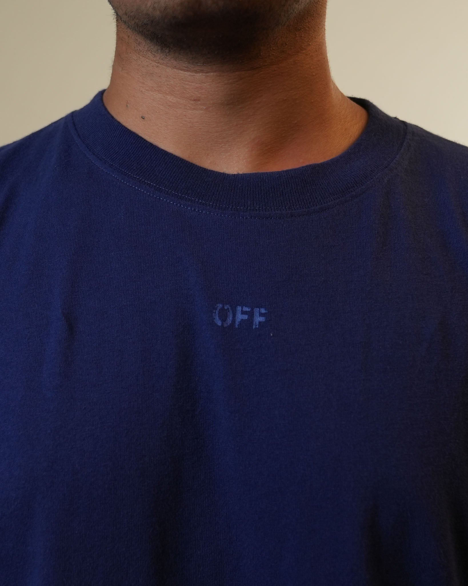 Off White Blue Tshirt