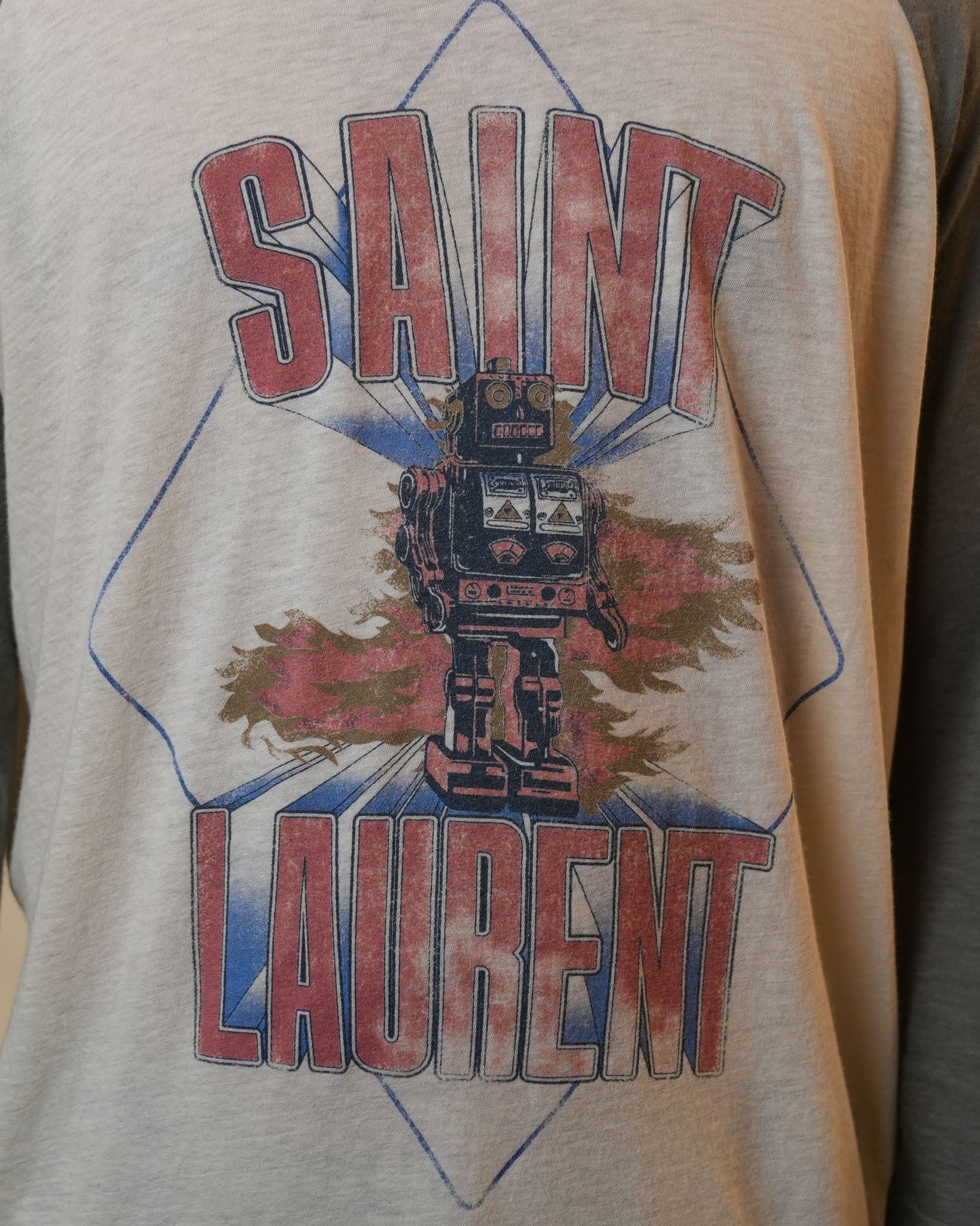 Saint Laurent Raglan Sleeves Tshirt
