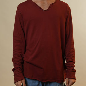 Zadig & Voltaire Rust Orange Full Sleeves Tshirt
