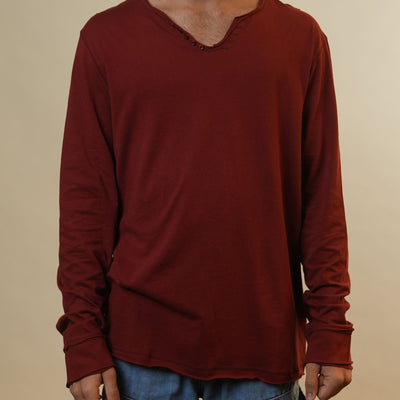Zadig & Voltaire Rust Orange Full Sleeves Tshirt