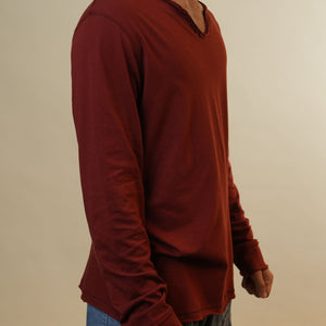 Zadig & Voltaire Rust Orange Full Sleeves Tshirt