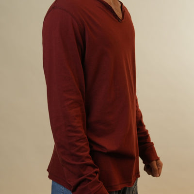 Zadig & Voltaire Rust Orange Full Sleeves Tshirt