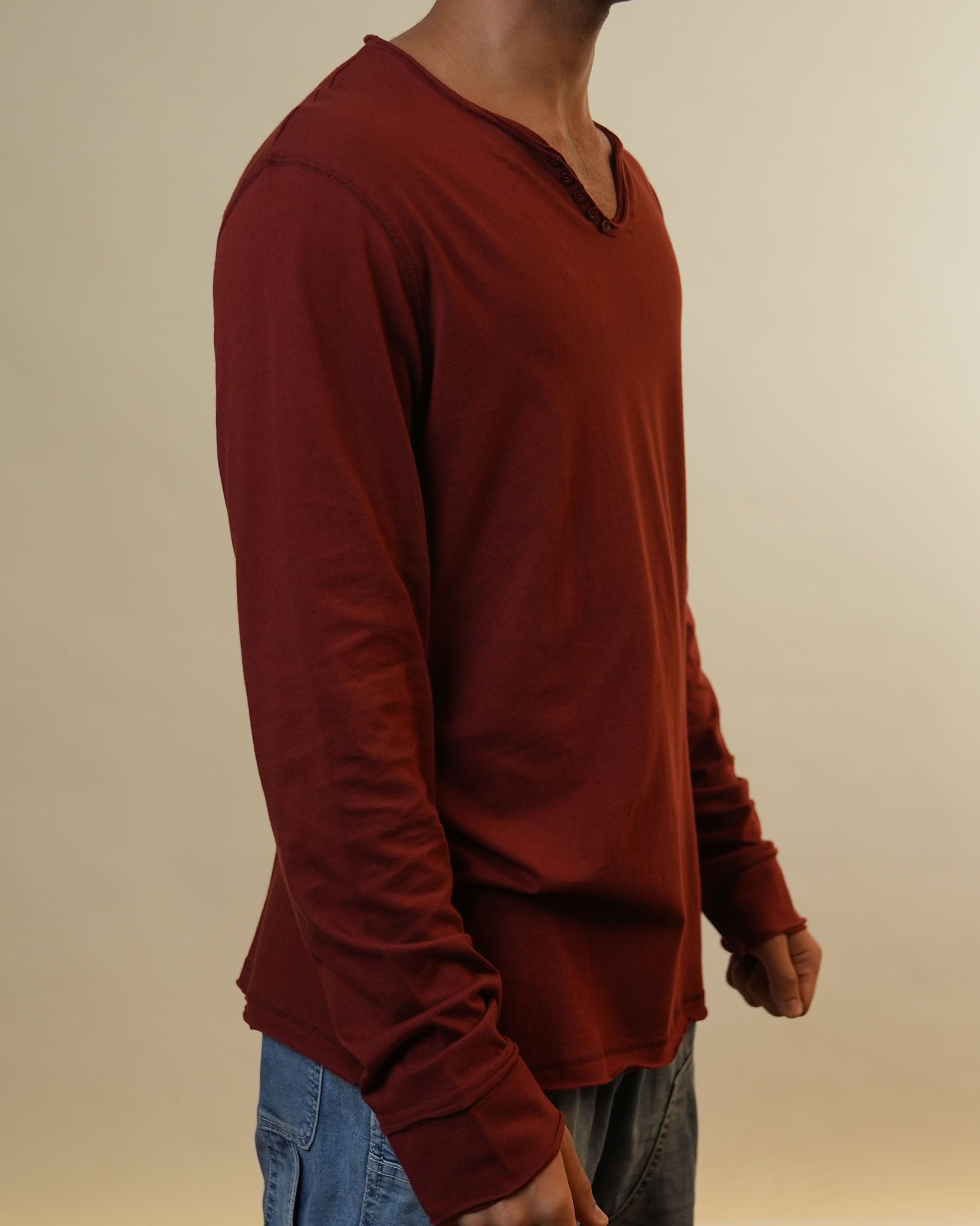 Zadig & Voltaire Rust Orange Full Sleeves Tshirt