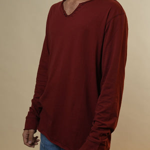 Zadig & Voltaire Rust Orange Full Sleeves Tshirt
