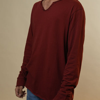 Zadig & Voltaire Rust Orange Full Sleeves Tshirt