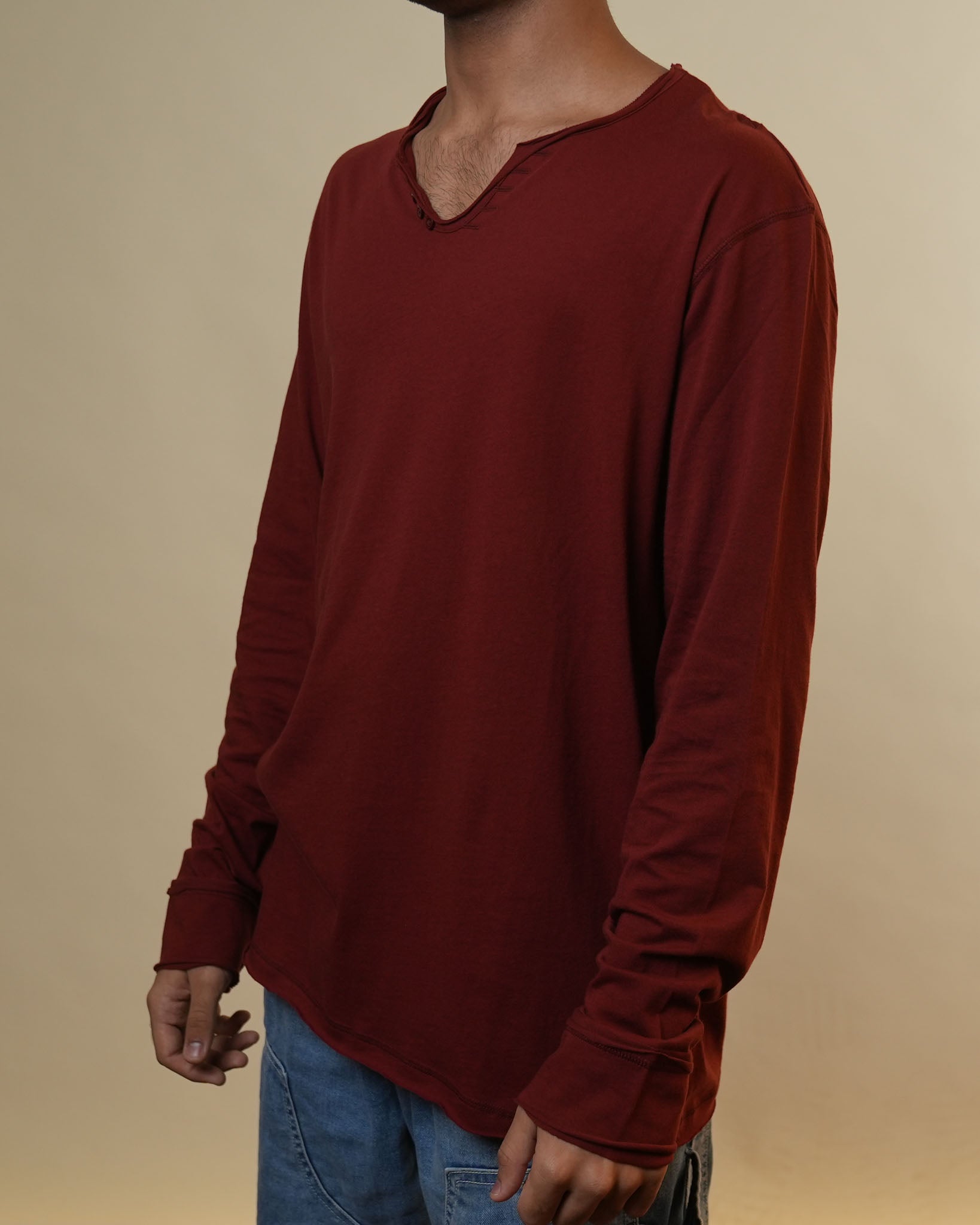 Zadig & Voltaire Rust Orange Full Sleeves Tshirt