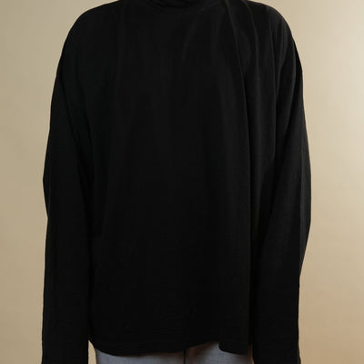 Adidas x Balenciaga Black Turtleneck Full Sleeves Tshirt