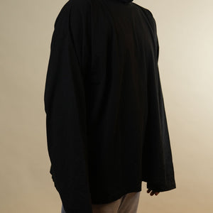 Adidas x Balenciaga Black Turtleneck Full Sleeves Tshirt