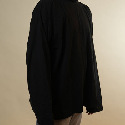Adidas x Balenciaga Black Turtleneck Full Sleeves Tshirt