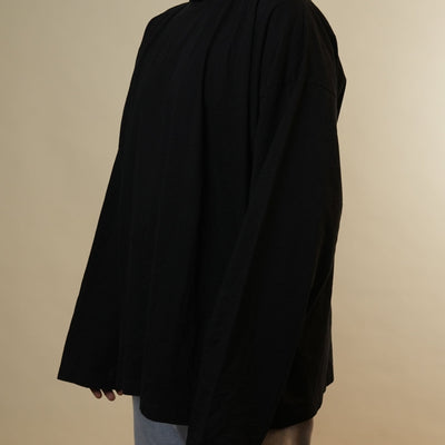 Adidas x Balenciaga Black Turtleneck Full Sleeves Tshirt