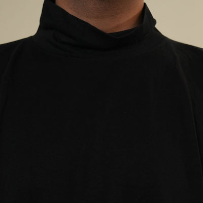 Adidas x Balenciaga Black Turtleneck Full Sleeves Tshirt
