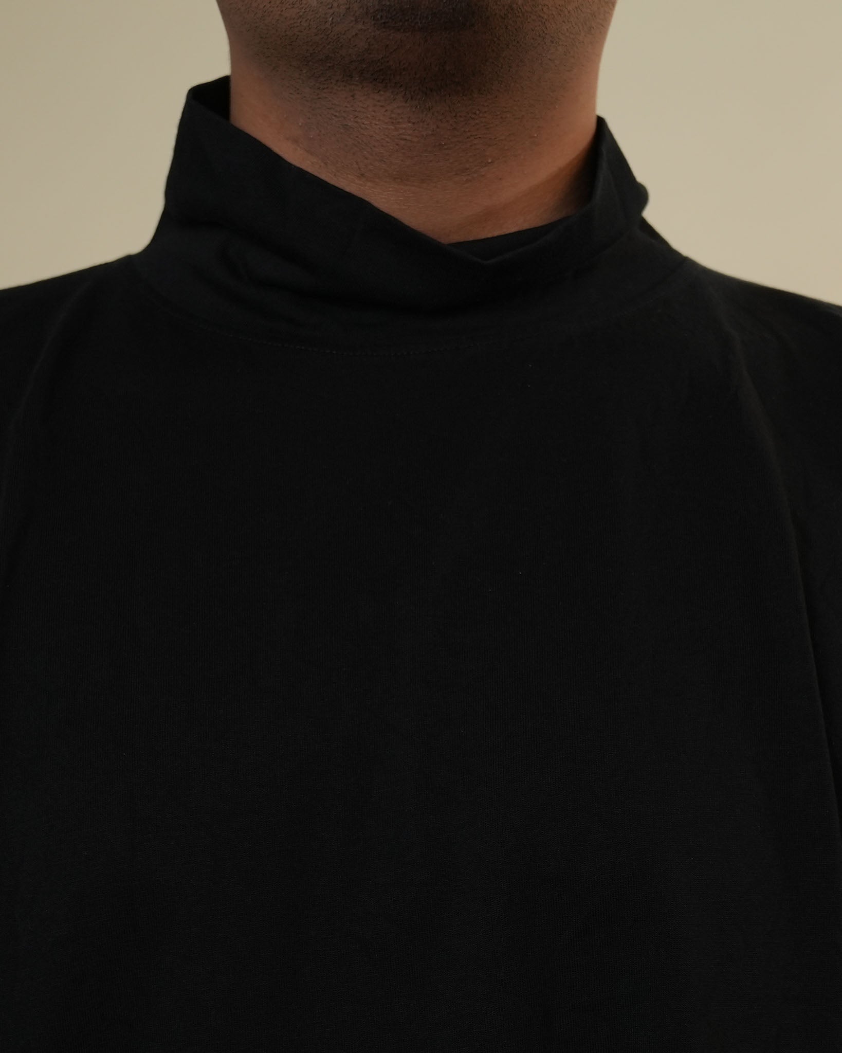 Adidas x Balenciaga Black Turtleneck Full Sleeves Tshirt