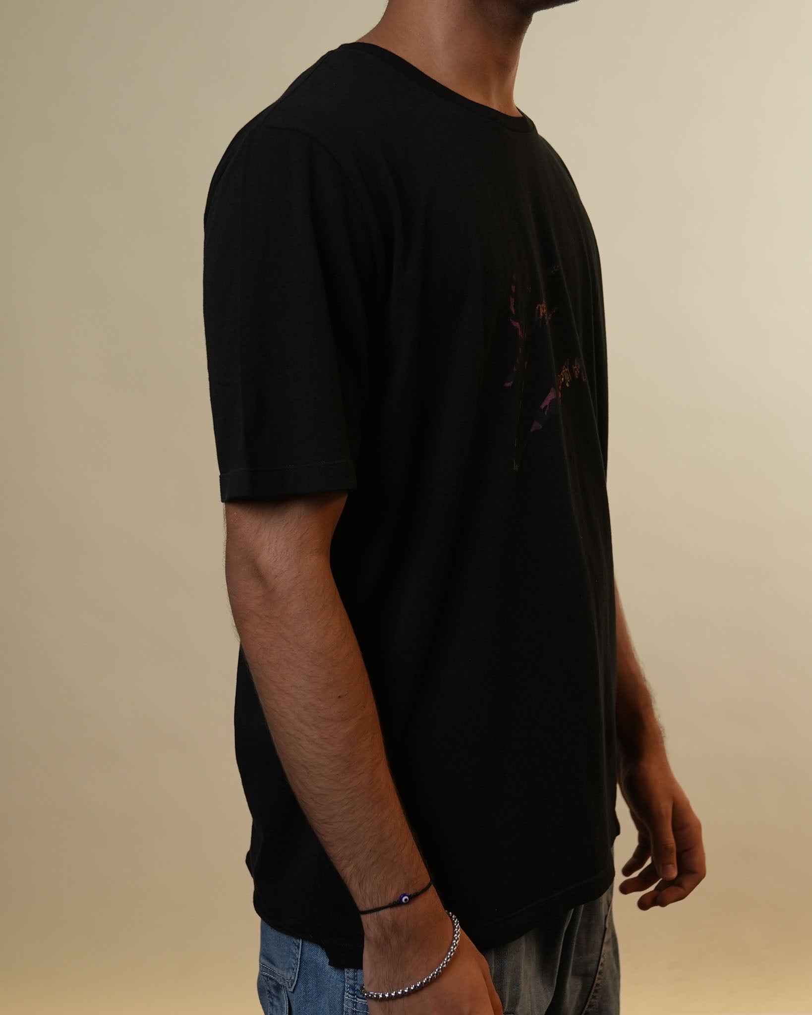 Saint Laurent Typography Black Tshirt