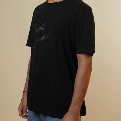 Saint Laurent Typography Black Tshirt