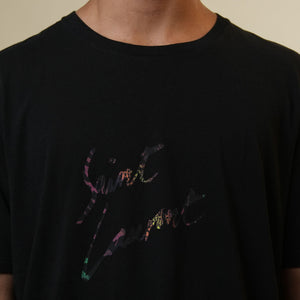 Saint Laurent Typography Black Tshirt