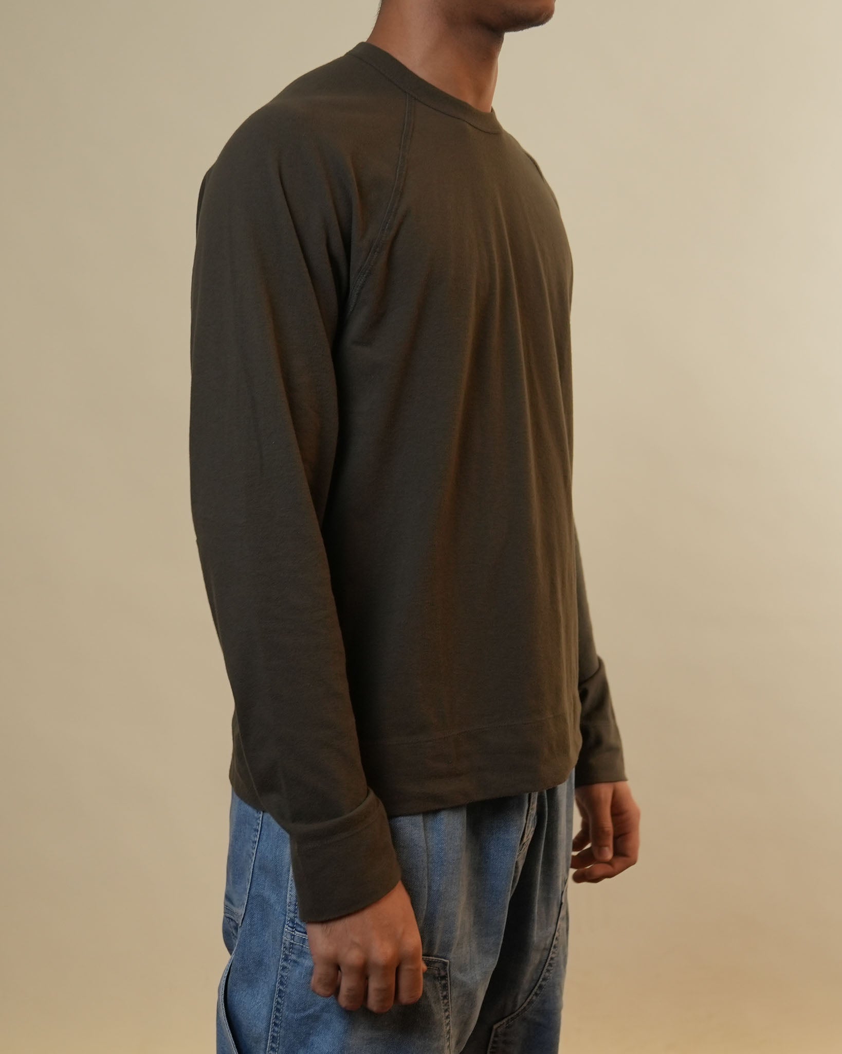James Perse Green Full Sleeves Tshirt