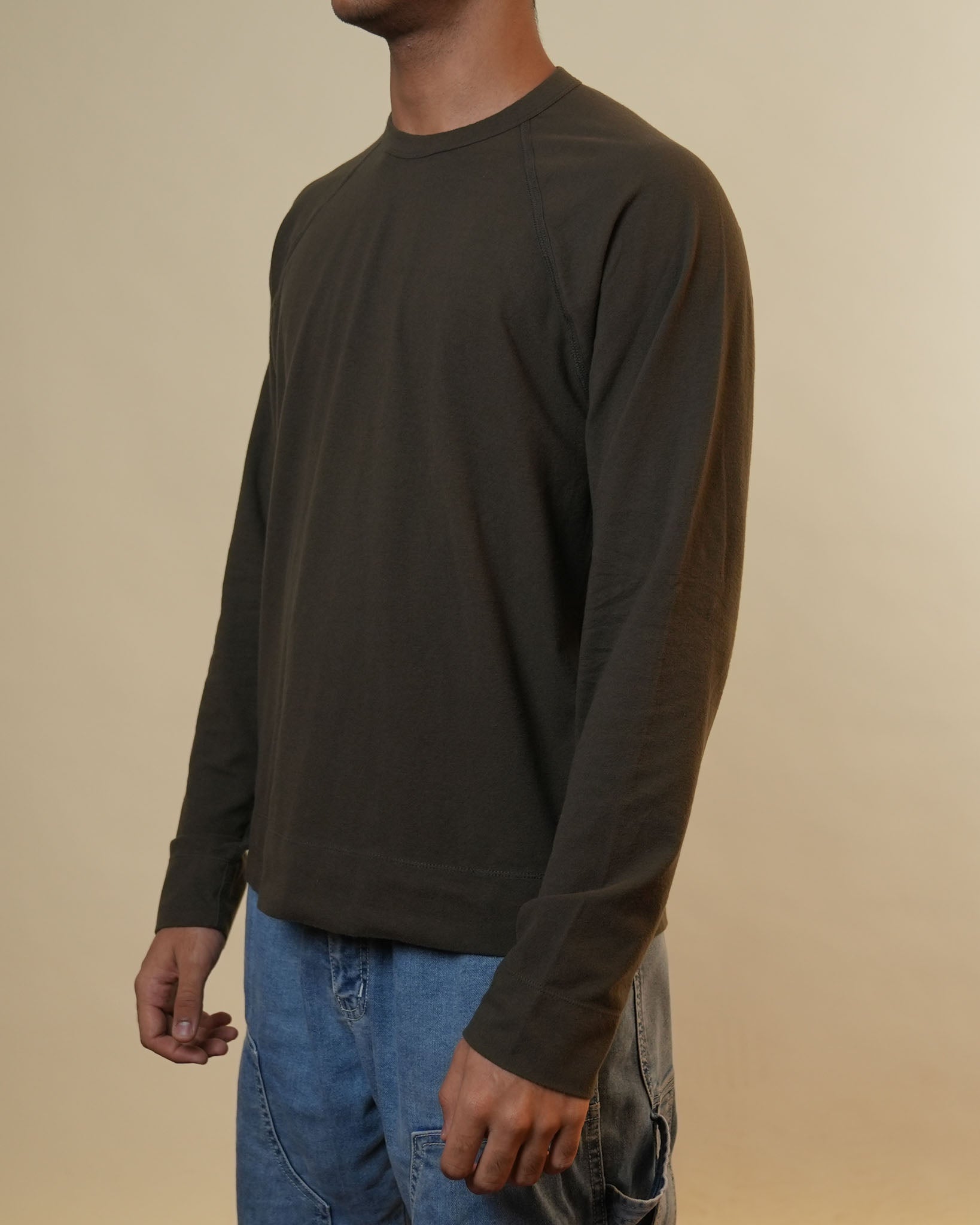 James Perse Green Full Sleeves Tshirt