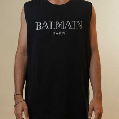 Balmain Paris Black Tank