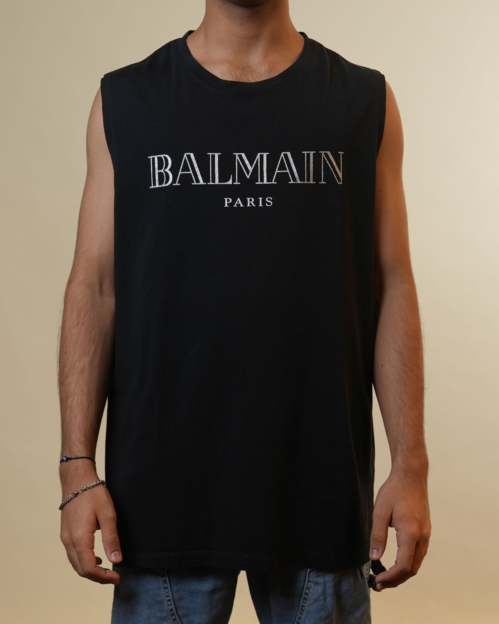 Balmain Paris Black Tank