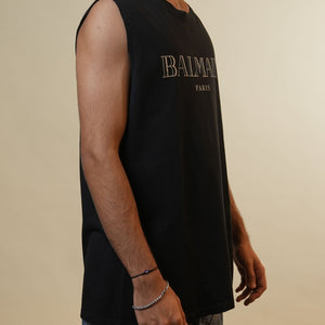 Balmain Paris Black Tank