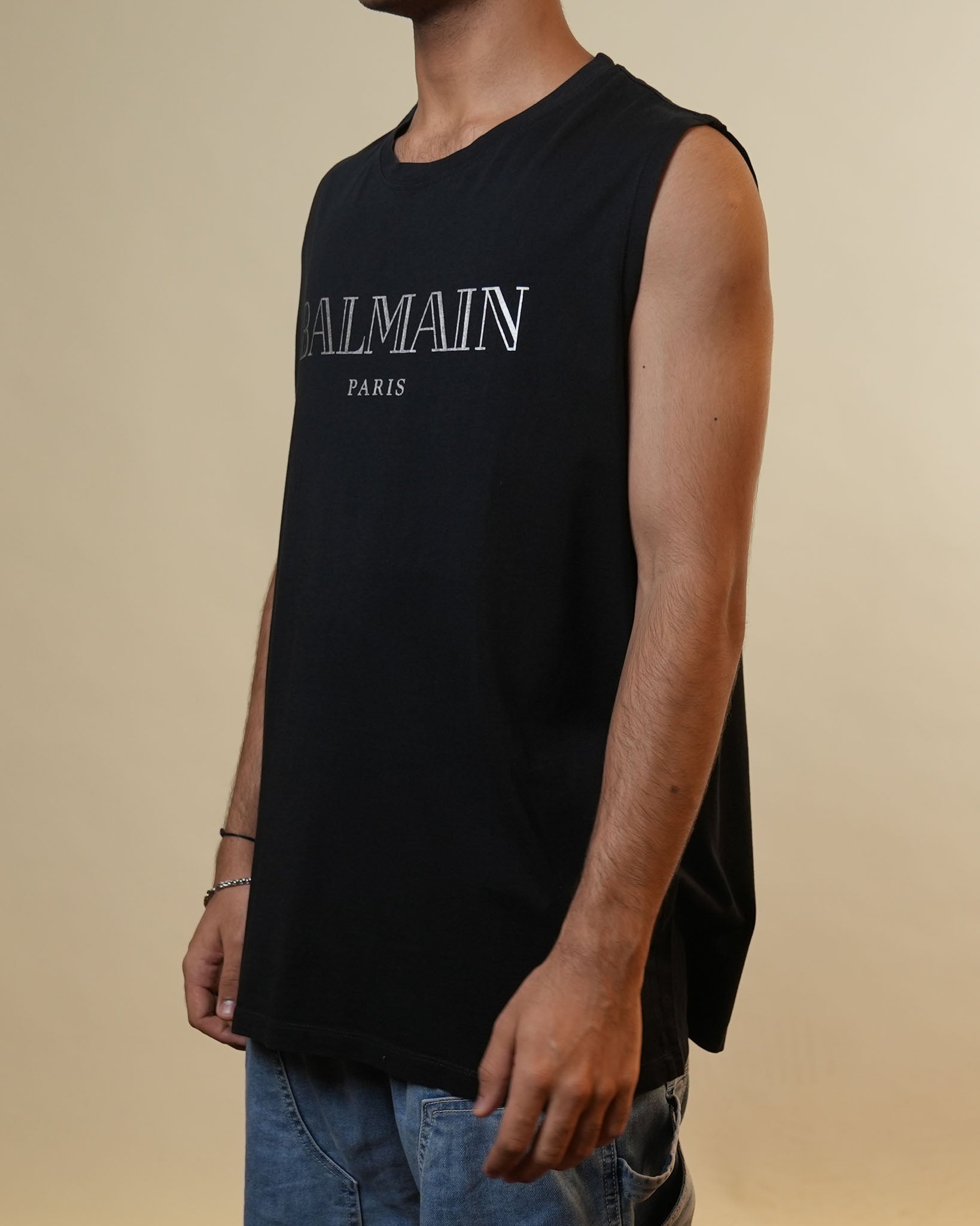 Balmain Paris Black Tank