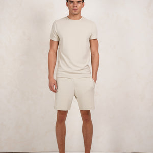 CAPO Textured Light Beige T-Shirt