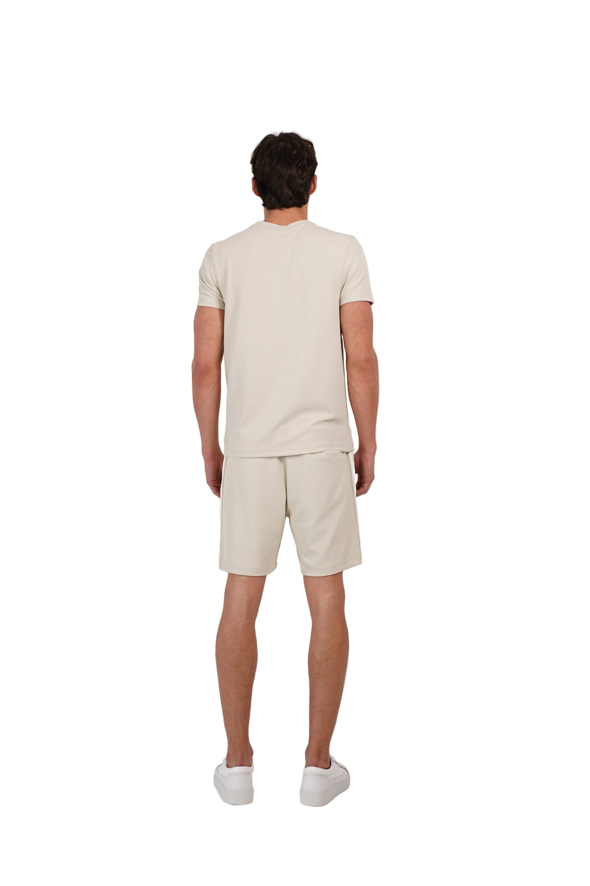 CAPO Textured Light Beige T-Shirt