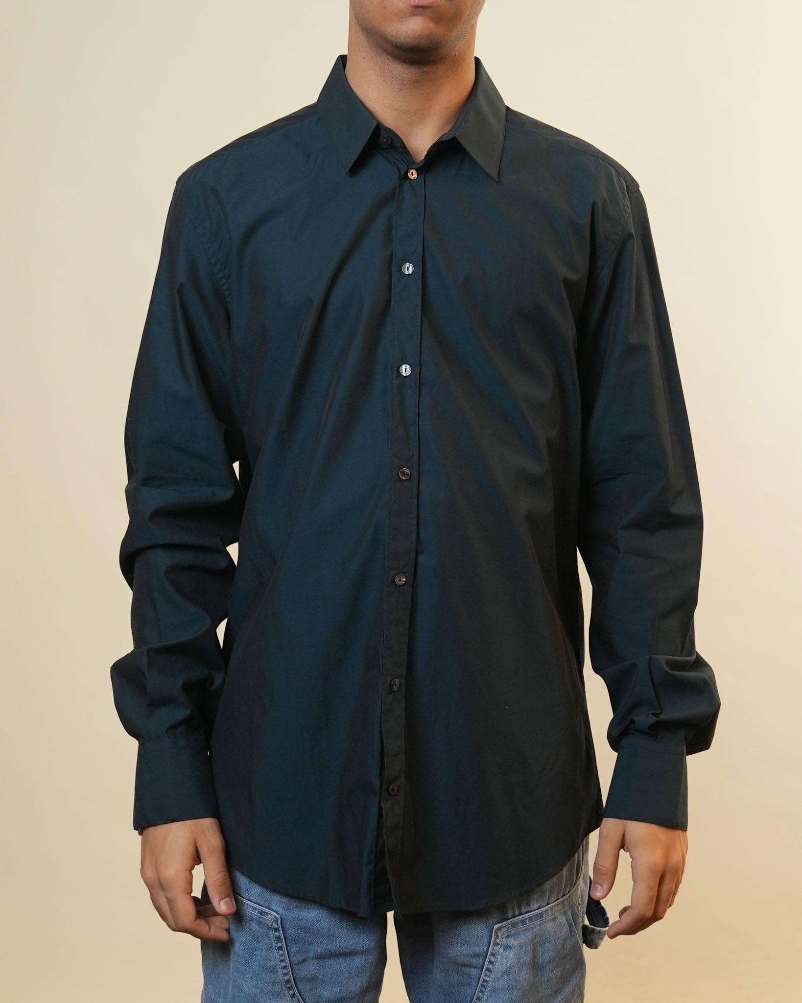 Dolce And Gabbana Blue Formal Shirt