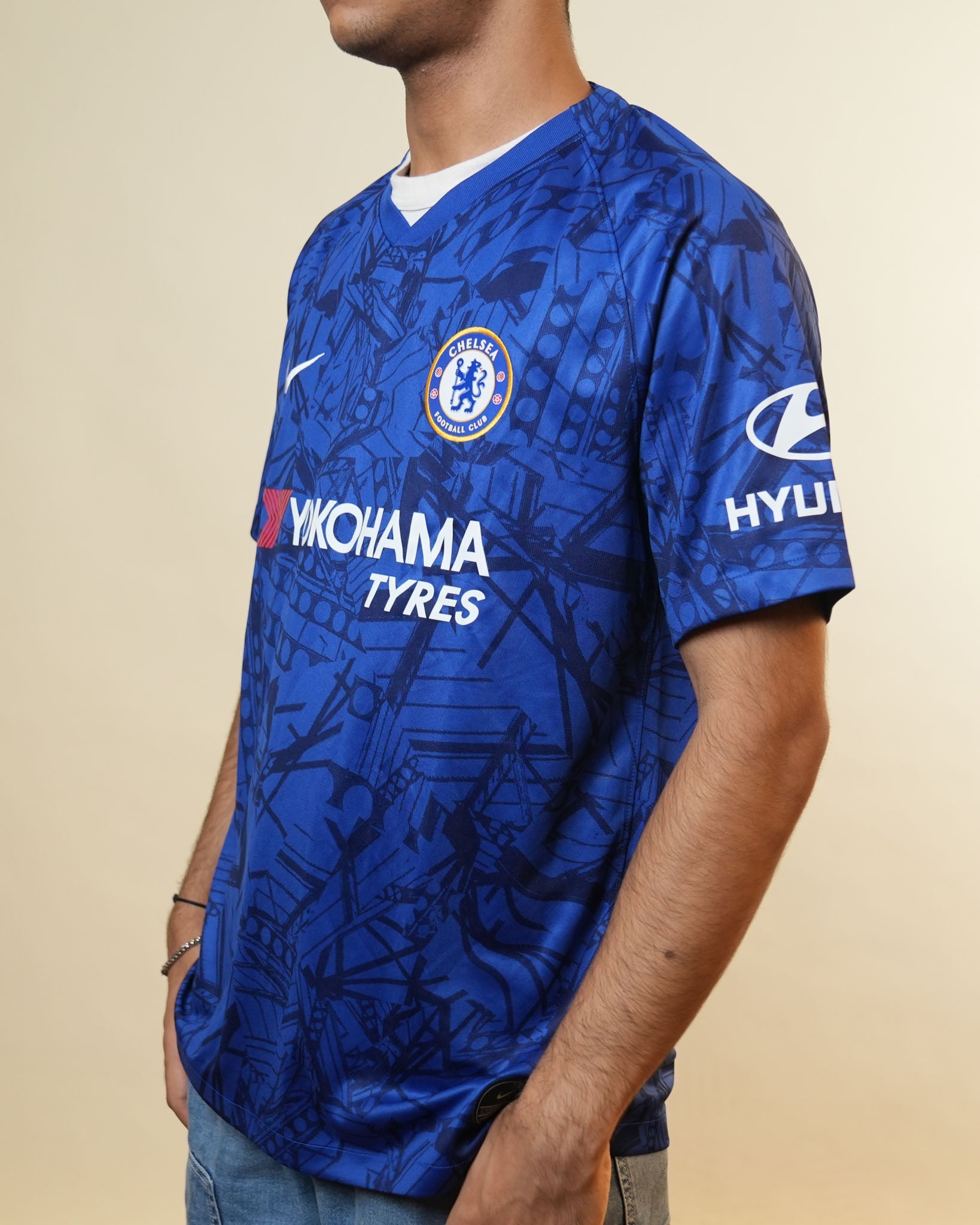 Nike X Chelsea Printed Blue Jersey