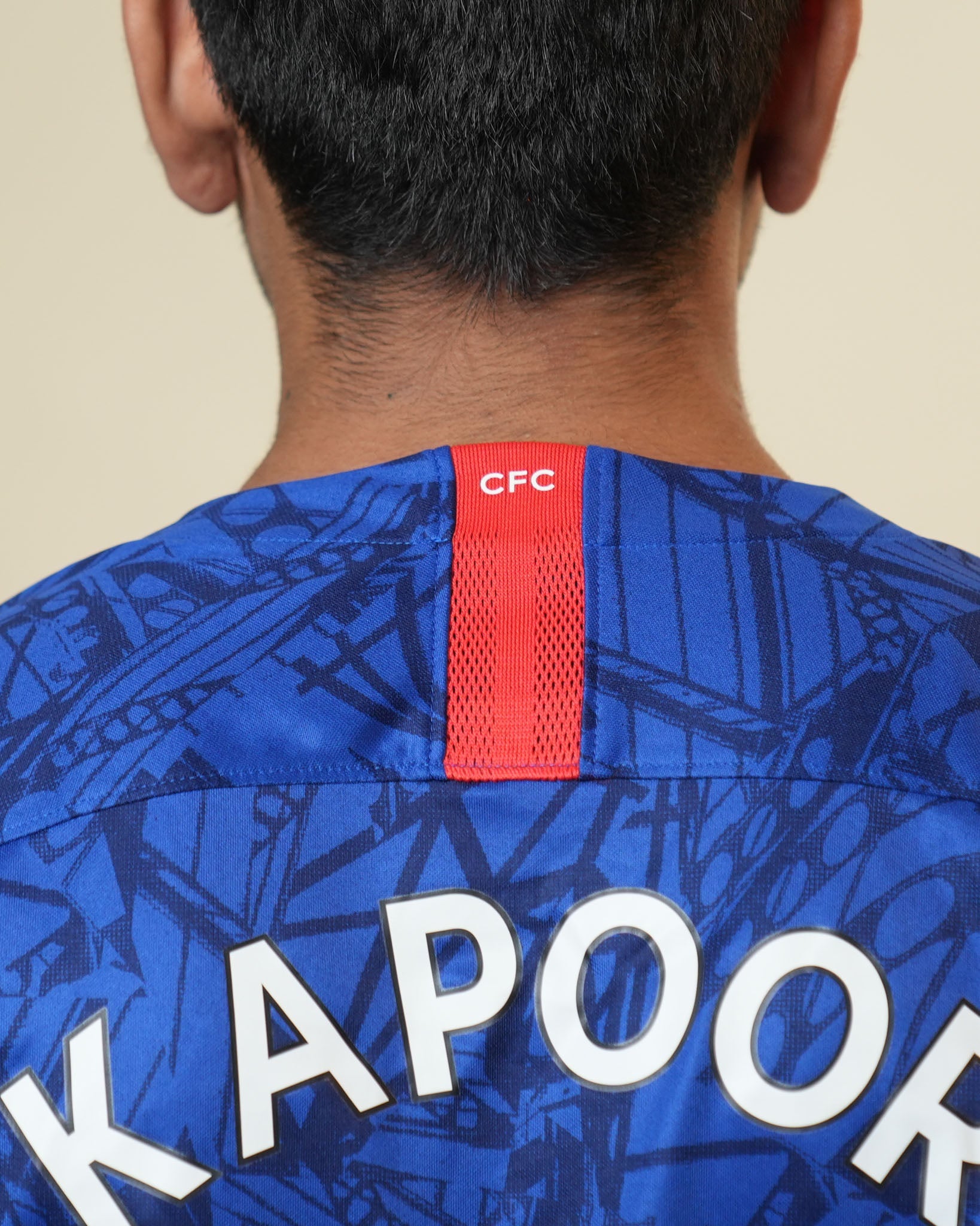 Nike X Chelsea Printed Blue Jersey