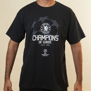 Chelsea Champions League Black Tshirt