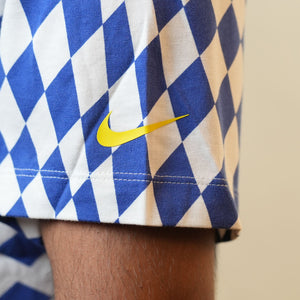 Nike Blue White Checkered Tshirt