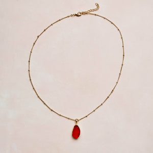 Carnelian Raw Crystal Necklace