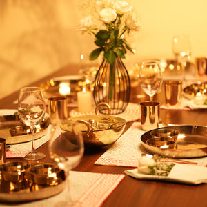 Kansa Dinner Thaali Set (Thaali -13.5