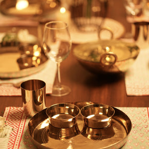 Kansa Dinner Thaali Set (Thaali -13.5
