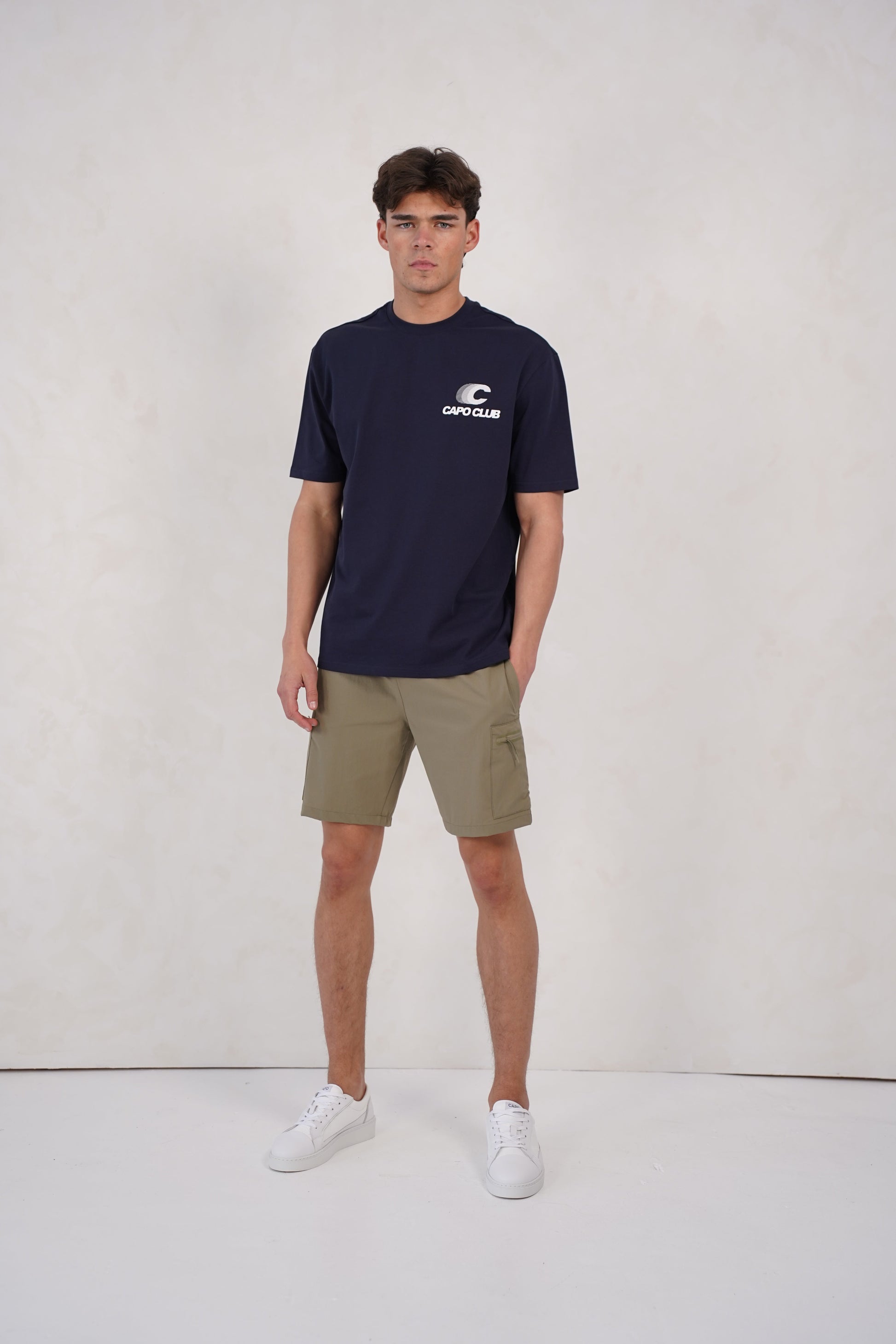 CAPO Utility Tech Olive Cargo Shorts