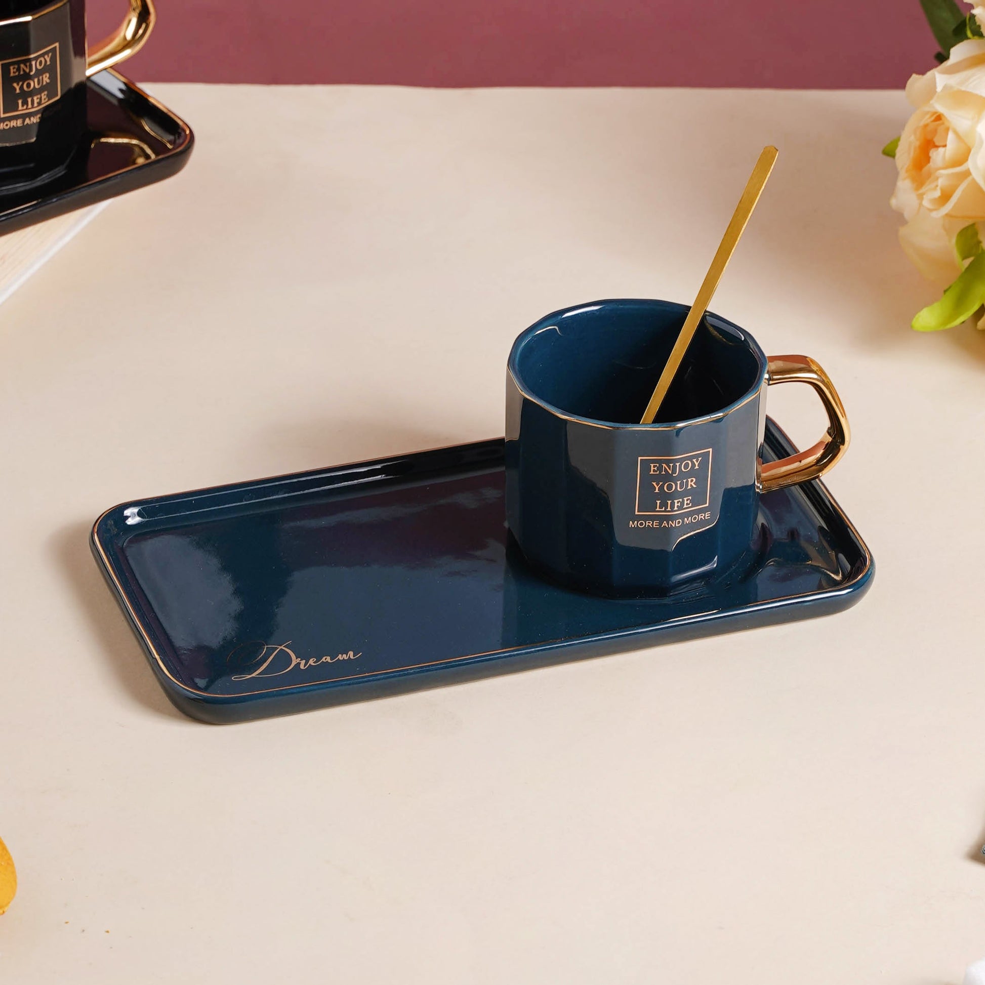 Ceramic Cup and Tray