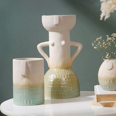 Ombre Textured Flower Pot