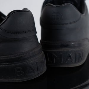 Balmain B-Court Trainers In Calfskin