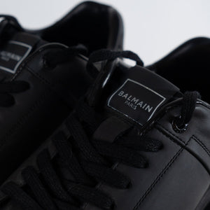 Balmain B-Court Trainers In Calfskin