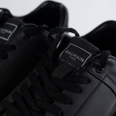 Balmain B-Court Trainers In Calfskin