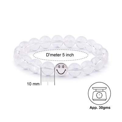 Smile Bracelet - Clear Quartz