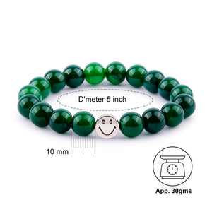 Smile Bracelet - Green Jade