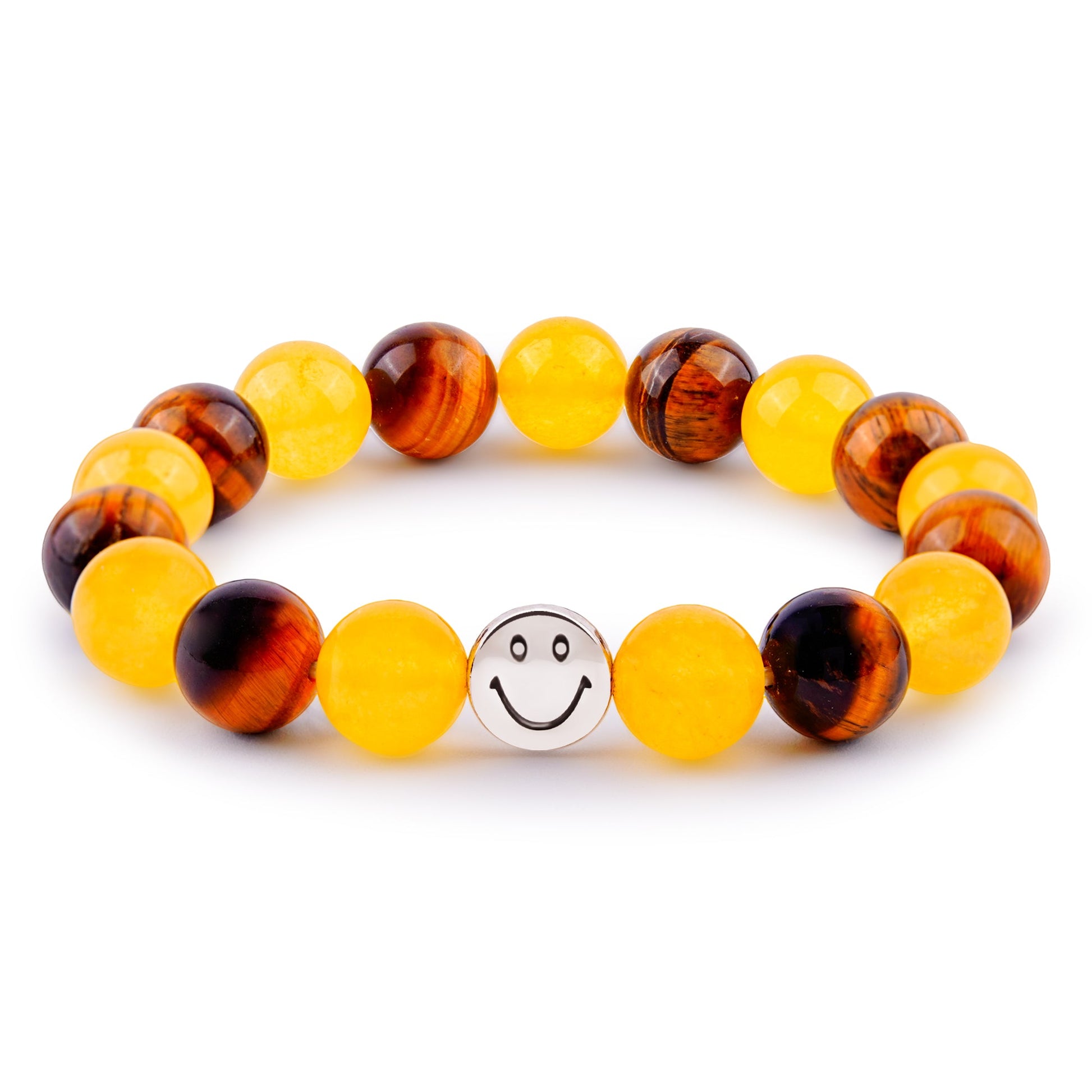 Smile Bracelet - Tiger Eye & Yellow Jade Combination