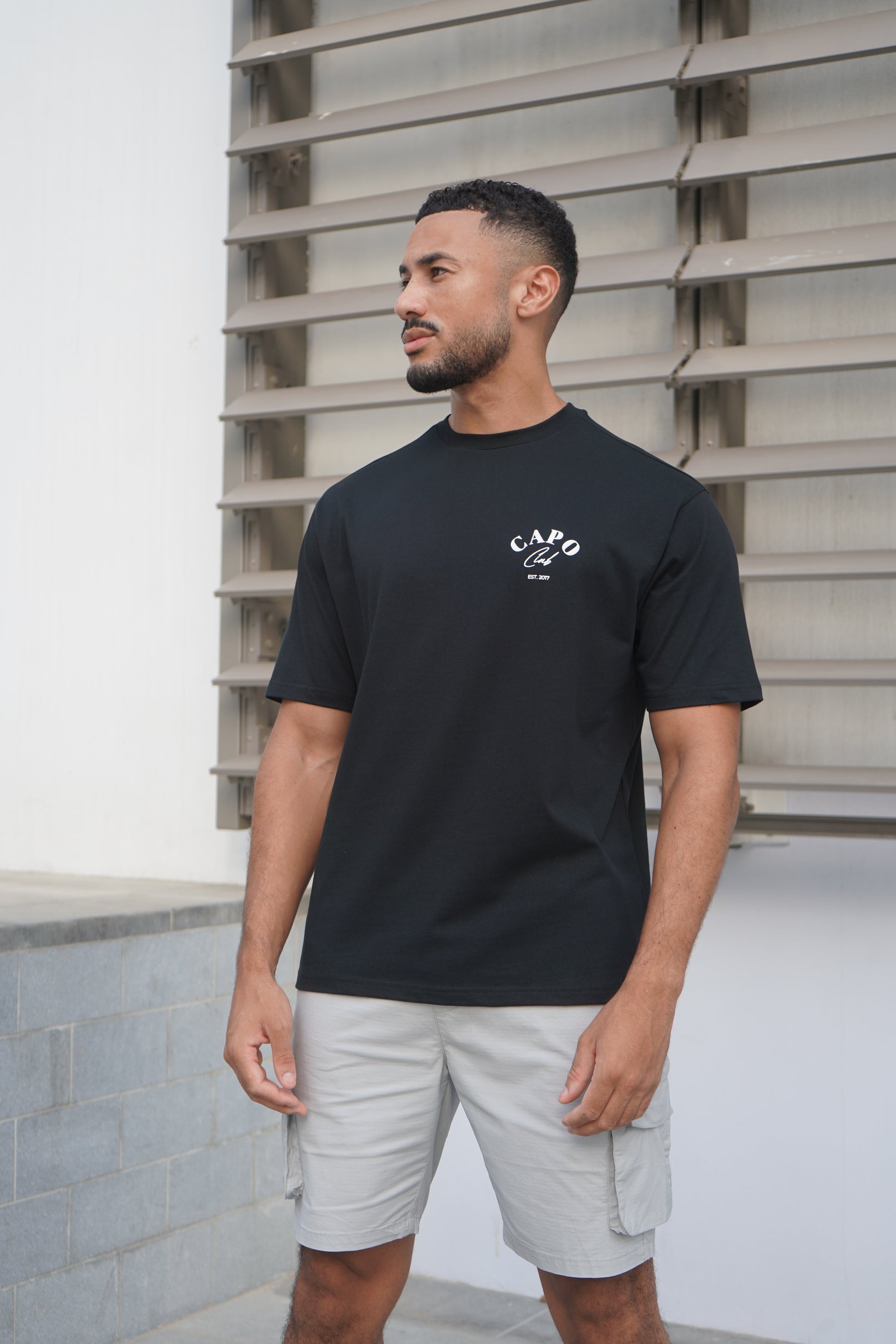 CAPO Beach Club T-Shirt Black White